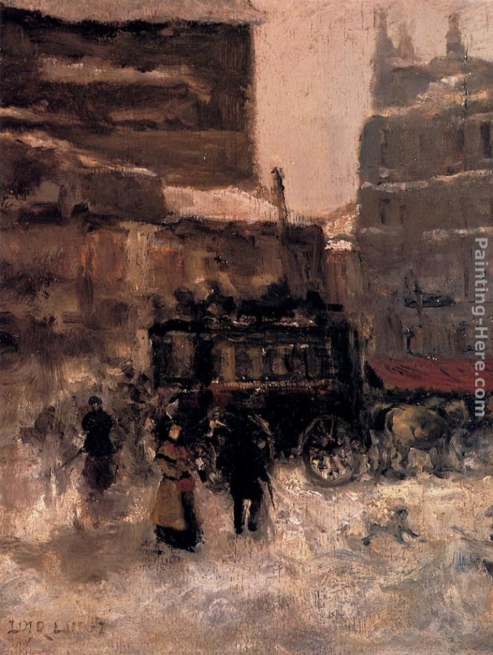 Luigi Loir Paris Sous La Neige